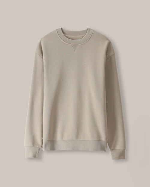 Sudadera Cerrada Básica Arena